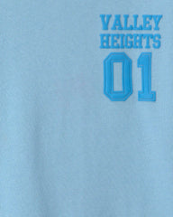 Boys Varsity French Terry Graphic Tee - Blue