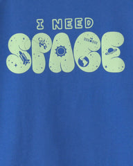 Boys Space Graphic Tee - Blue