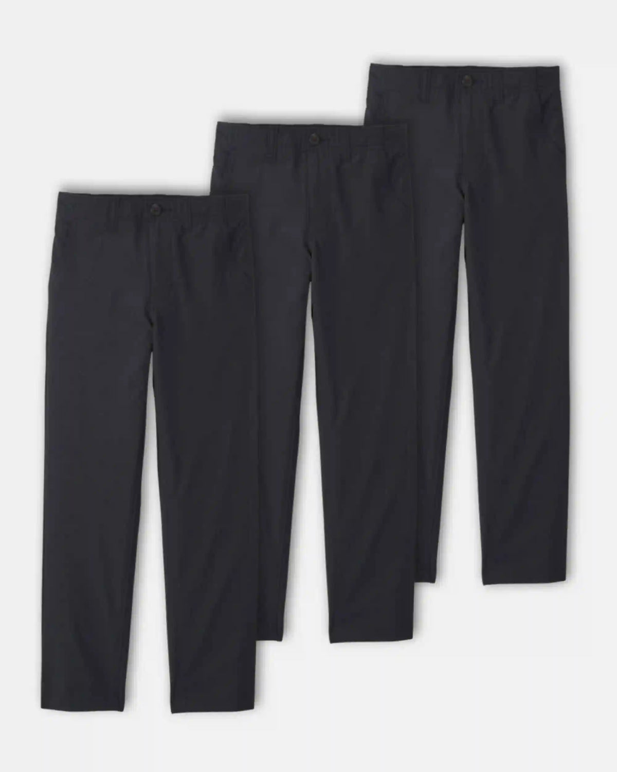 Boys 3-Pack Uniform Active Pants - Black
