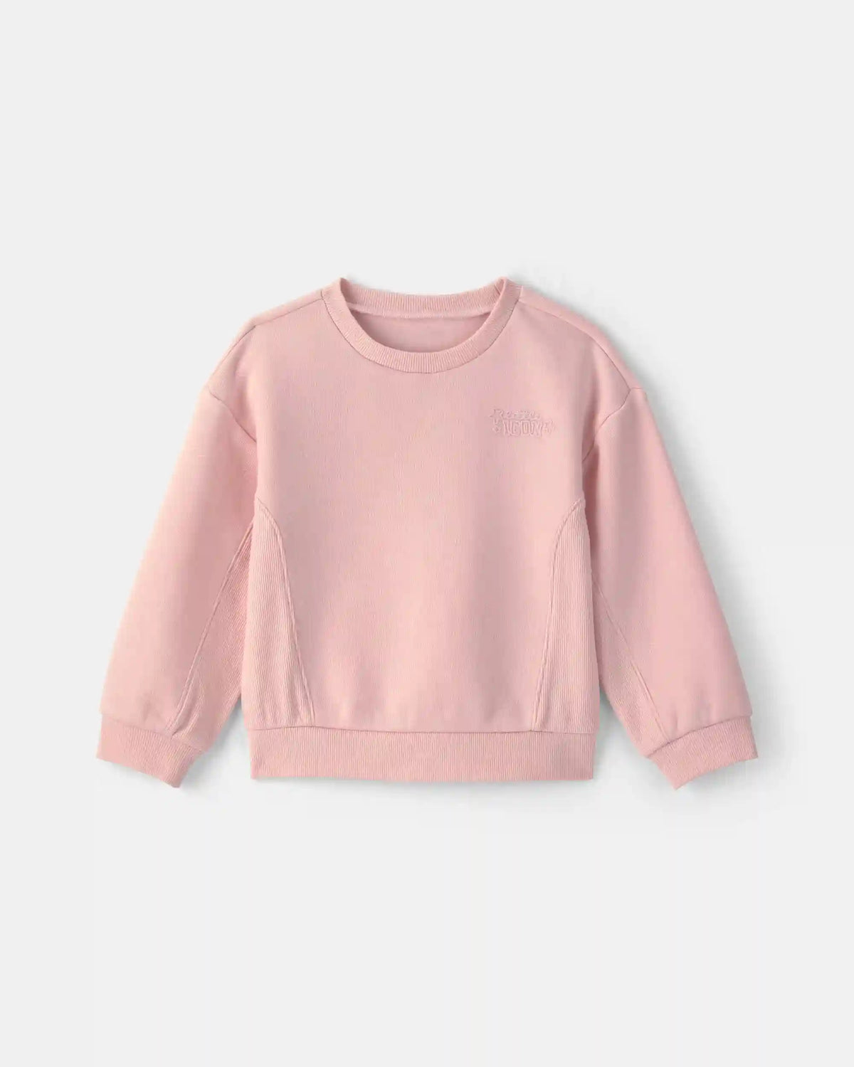 Toddler Girl 'Little Icon' Fleece Pullover Sweatshirt - Pink