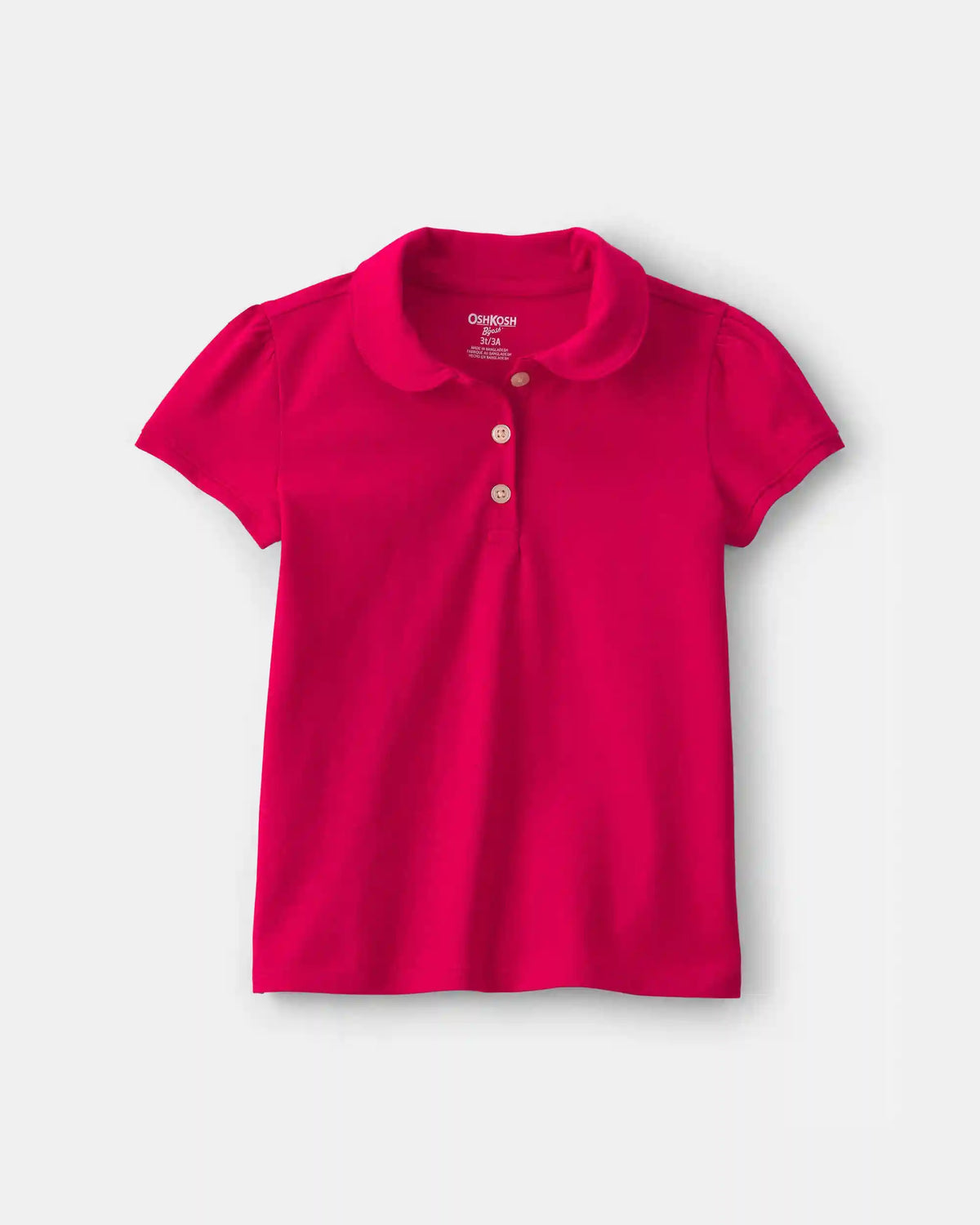 Toddler Girl Uniform Polo Shirt - Red