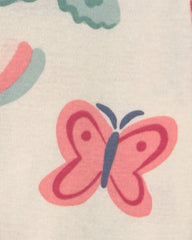 Baby Girl 4-Pack Heart Butterfly Long-Sleeve Bodysuits