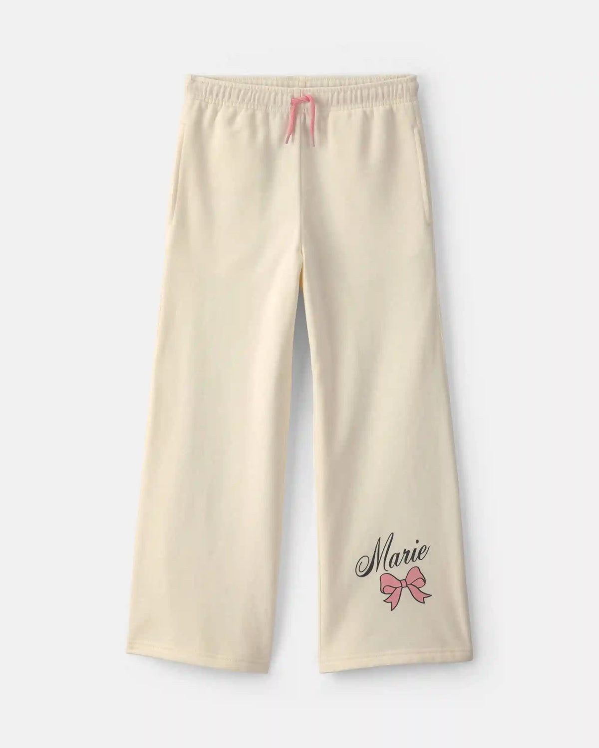 Girls Disney© Marie Fleece Wide-Leg Pants - Cream