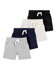 Baby 4-Pack Pull-On Shorts Set