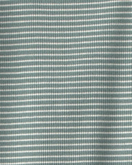 Baby 2-Piece Organic Cotton Ribbed Pajamas in Stripes