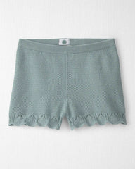 Girls 2-Piece Organic Cotton Knit Top & Short Set