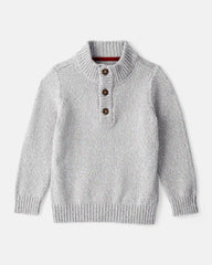 Toddler Boy Pullover Sweater - Grey