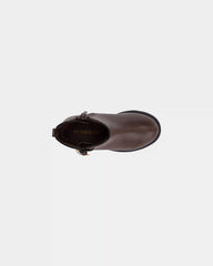 Girls Heart Charm Boots - Brown