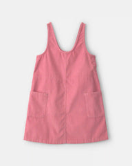 Girls 2-Piece Corduroy Long-Sleeve Jacket & Dress Set - Pink