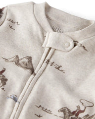 Baby Organic Cotton Sleep & Play Pajamas in Western Rodeo