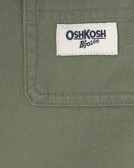 Toddler Boy OshKosh Logo Short-Sleeve Button-Down Shirt - Green