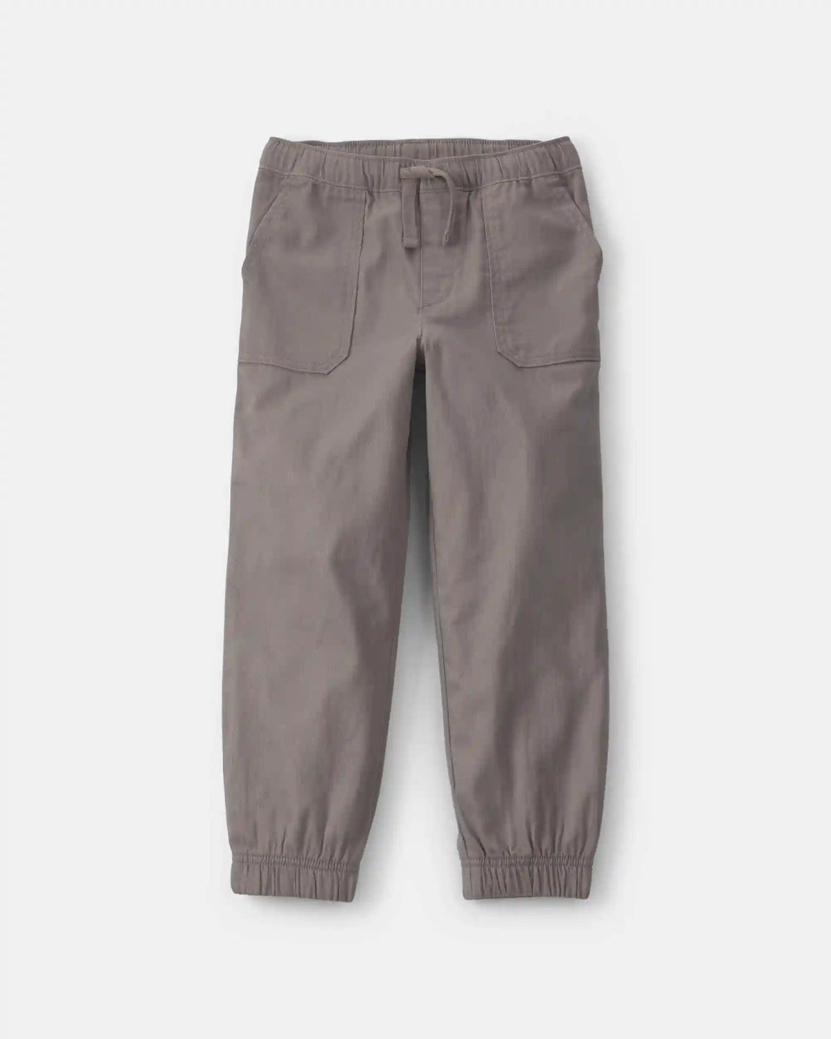 Boys Twill Joggers - Grey