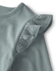 Girls 3-Pack Organic Cotton Rib Slim Fit Tops