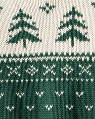 Toddler Organic Cotton Fair Isle Sweater Knit Pullover