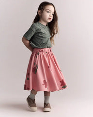 Toddler Girl Avenue Twirl™ Midi Skirt in Floral Print - Pink