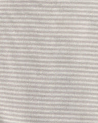 Baby Striped 100% Cotton Sleep & Play Pajama - Grey