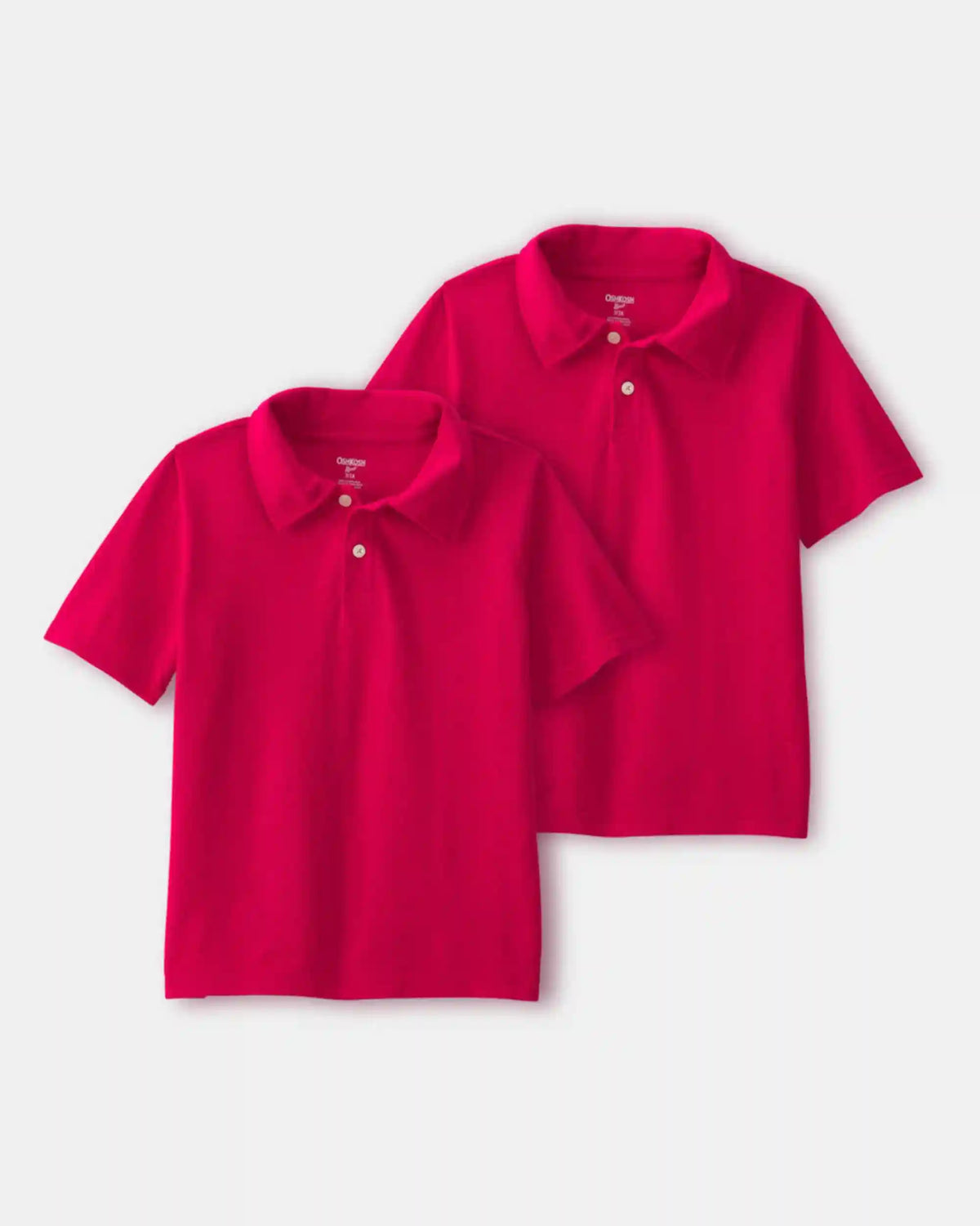 Boys 2-Pack Uniform Piqué Polo Shirts - Red