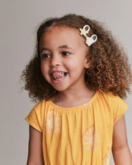 Toddler Girl 6-Pack Sandcastle Hair Clips - Cream/Light Pink/Blue