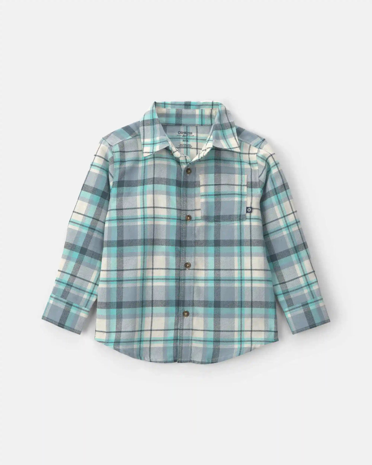 Toddler Boy Plaid Flannel Button-Down Shirt