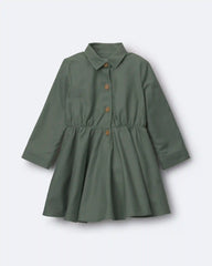 Toddler Girl Avenue Twirl™ Dress - Olive