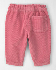 Baby Girl Organic Cotton Pull On Corduroy Pants