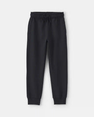 Toddler Boy Pull-On Drawstring Joggers - Black