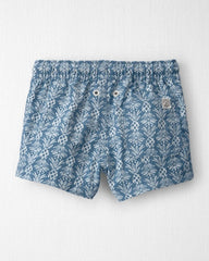 Baby Boy Recycled Swim Trunks in Bloom Lagoon
