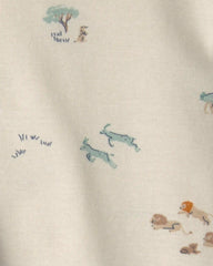 Baby Boy 3-Piece Safari Layering Set - Blue/Ivory