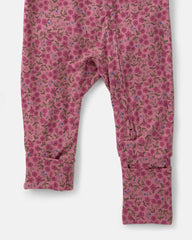 Baby Girl Floral PurelySoft™ 2-Way Zip Sleep & Play Pajamas - Pink