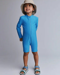 Toddler Boy 'Vitamin Sea' Long-Sleeve 1-Piece Rashguard - Turquoise