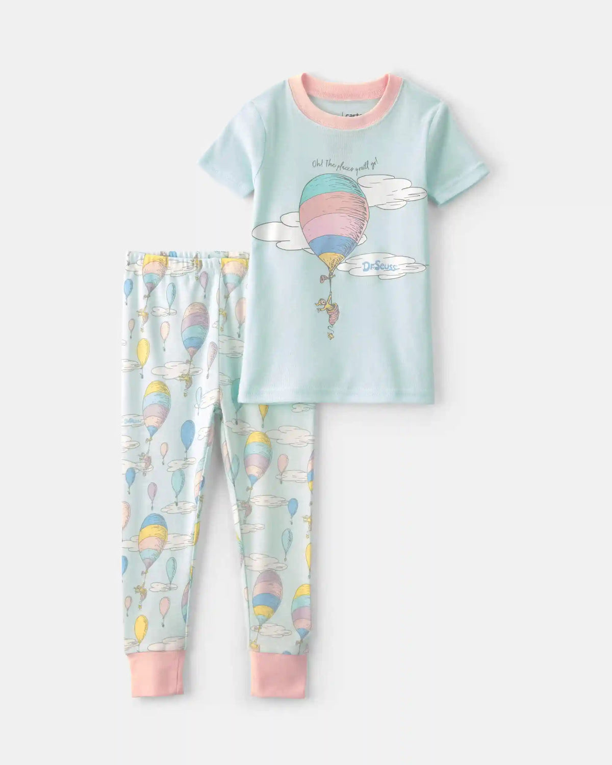 Toddler Girl 2-Piece Dr. Seuss™ Short-Sleeve Snug Fit 2-Piece Pajama Set