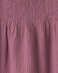 Girls Organic Cotton Smocked Gauze Dress