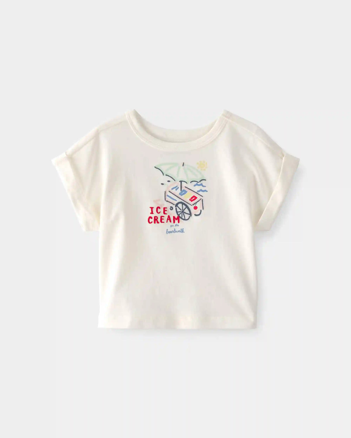 Baby Girl Ice Cream Top - Cream