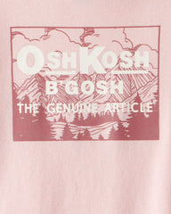 Girls Vintage OshKosh B'Gosh Long-Sleeve Graphic Tee - Pink