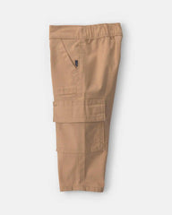Baby Boy Wide-Leg Cargo Pants - Khaki