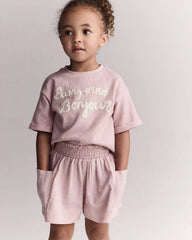 Toddler Girl Swing Shorts with Pockets - Light Pink