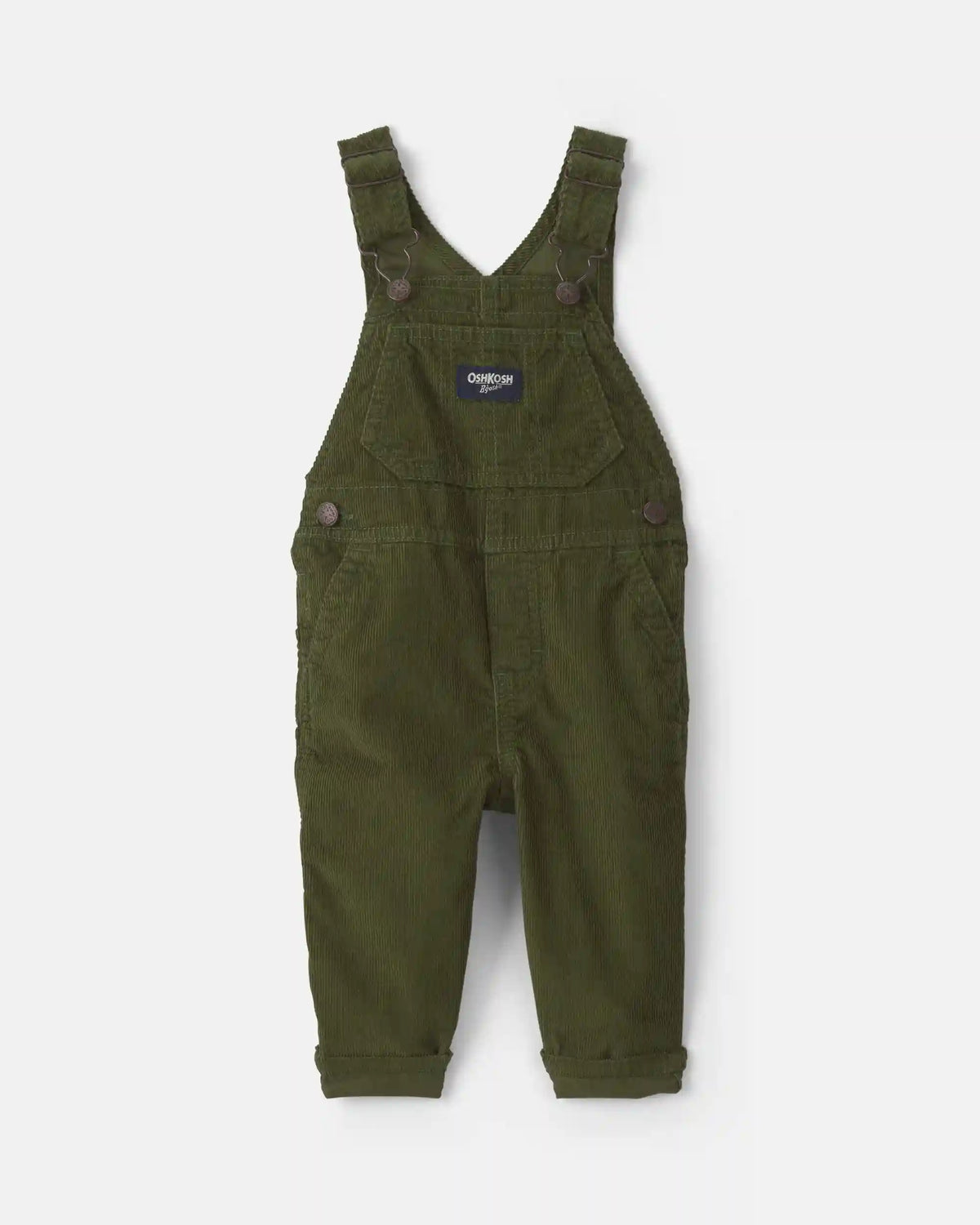 Baby Corduroy Overalls - Olive Green