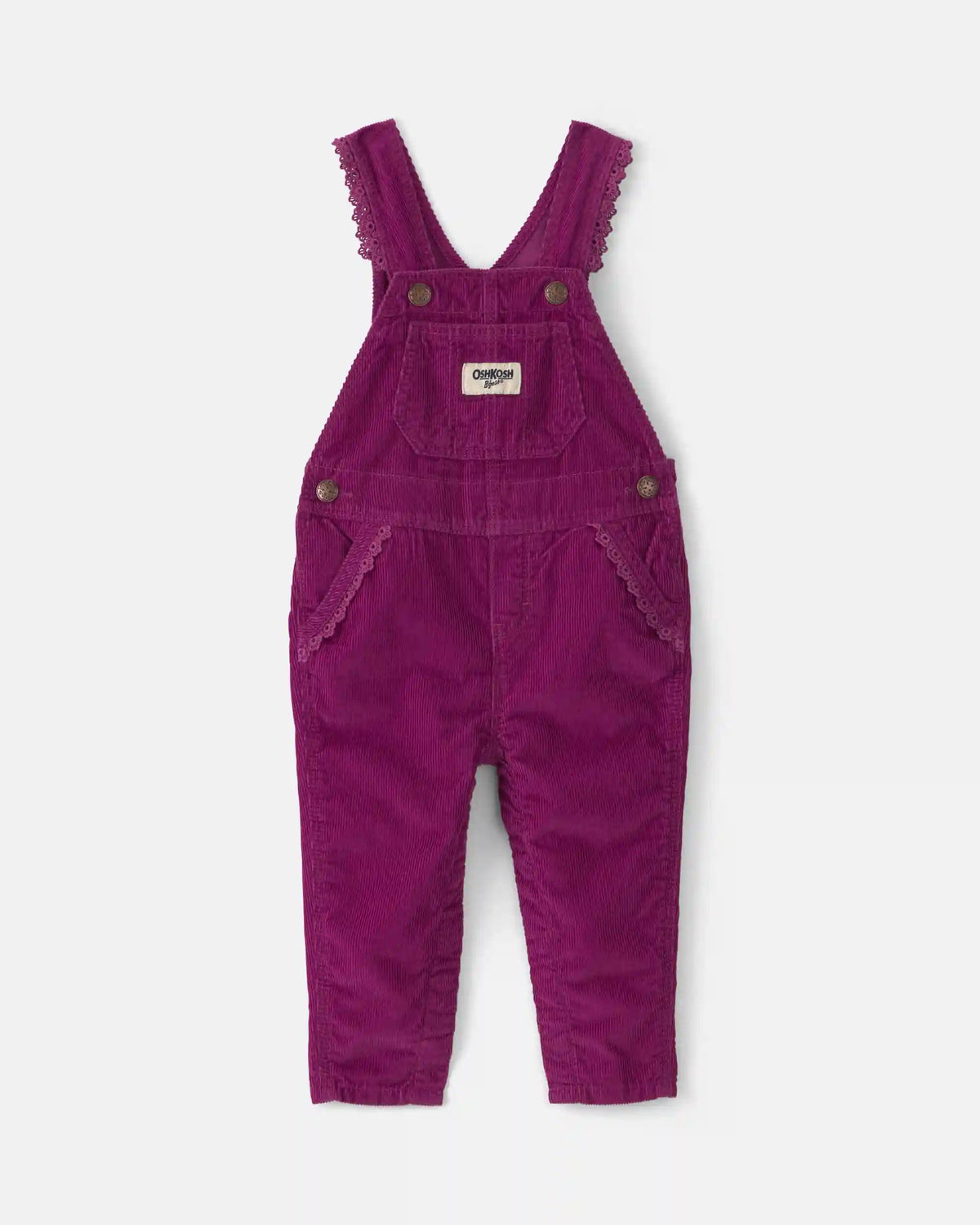 Baby Girl Corduroy Overalls - Purple
