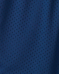 Boys Striped Mesh Active Shorts - Navy