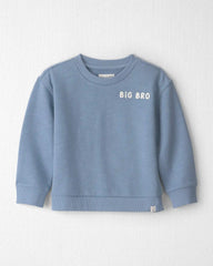 Toddler Boy  Organic Cotton Big Bro Pullover