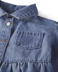 Girls Organic Cotton Denim Dress