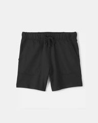 Boys French Terry Shorts - Black