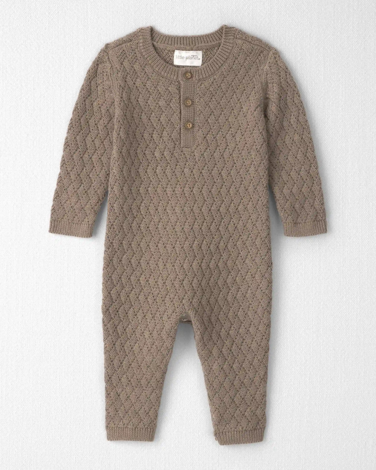 Baby Organic Cotton Sweater Knit Jumpsuit
