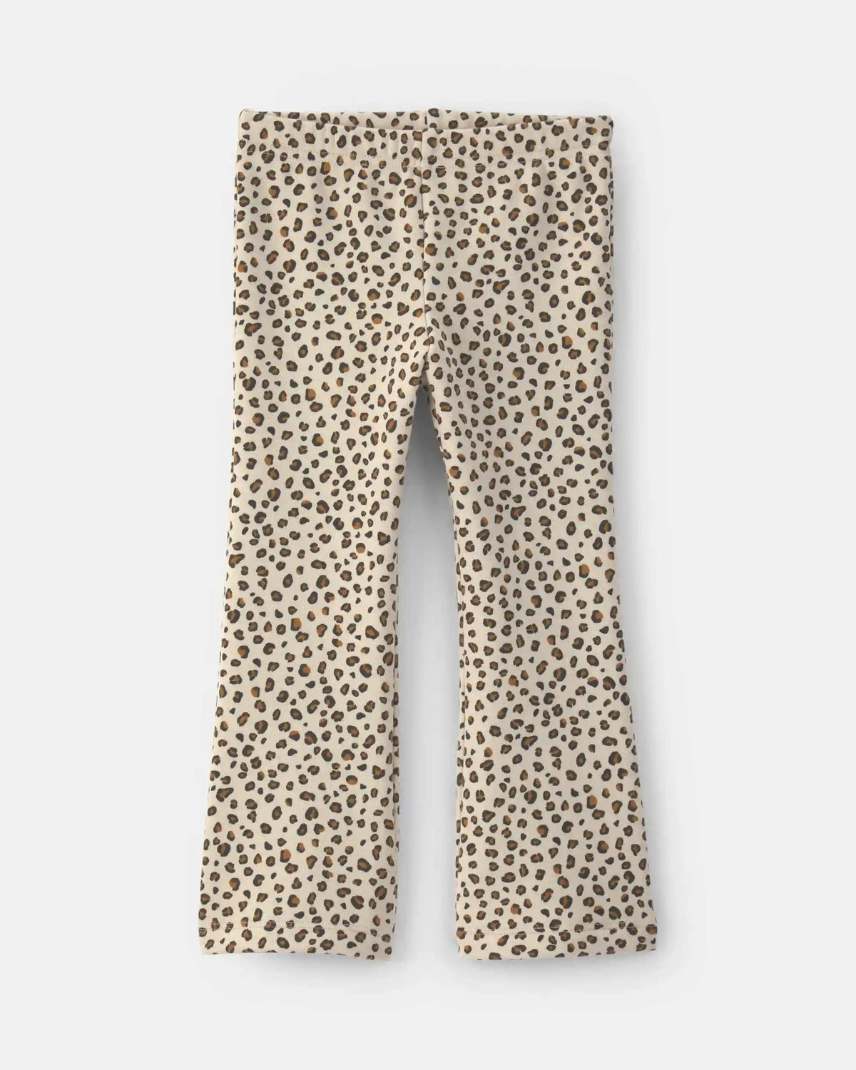 Toddler Girl Leopard Fleece Pull-On Stretch Leggings - Brown