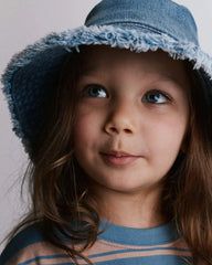 Toddler Denim Bucket Hat in Avenue Wash