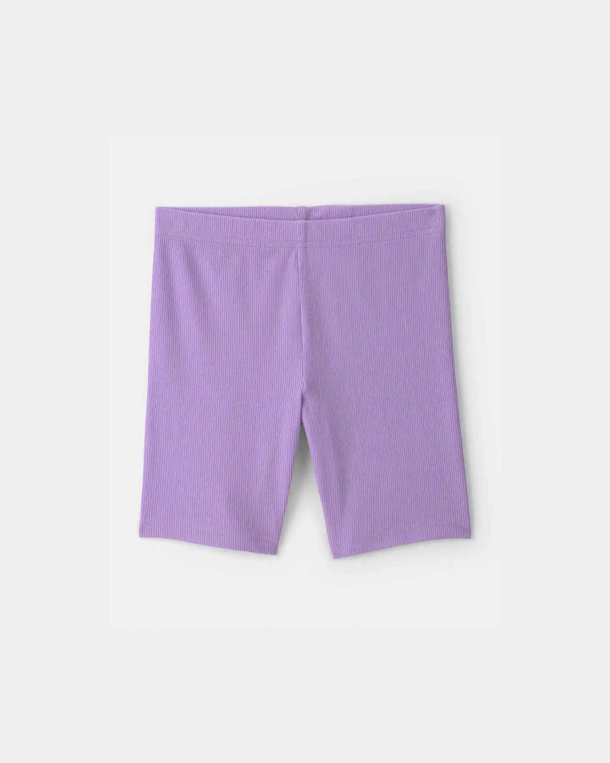 Girls Rib Bike Shorts - Purple