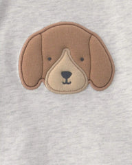 Baby Boy 3-Piece Dog Long-Sleeve Top & Pant Set - Green/Grey