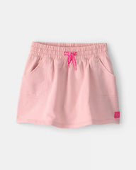 Toddler Girl French Terry Skort - Pink