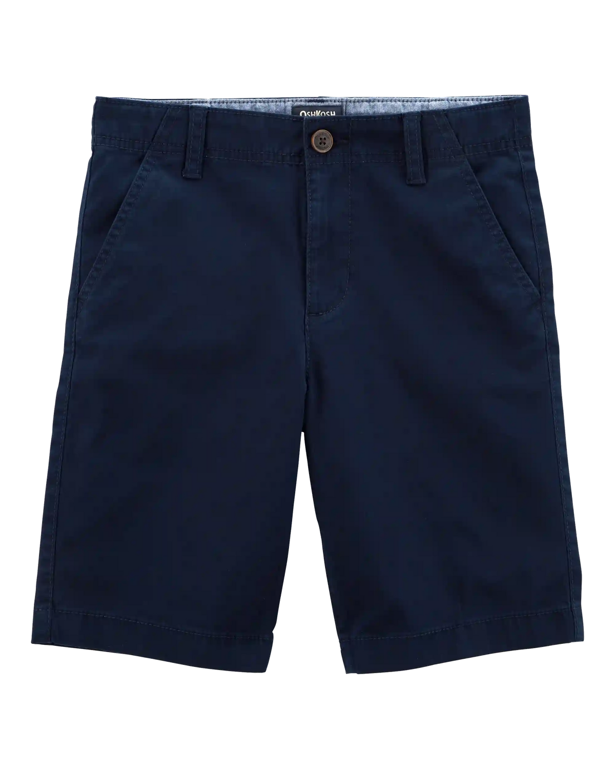 Boys Stretch Chino Uniform Shorts - Navy