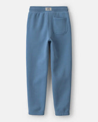 Boys Fleece Drawstring Knit Joggers - Blue